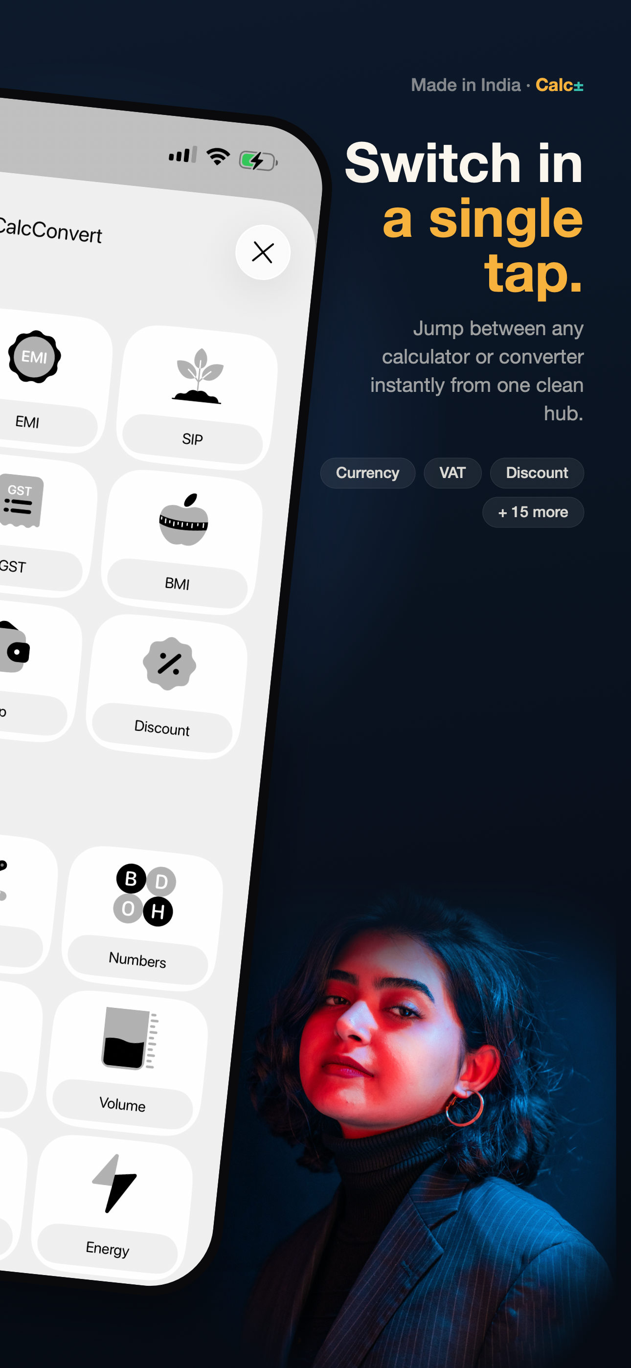 Calc ± Smart Widgets mobile screen 2